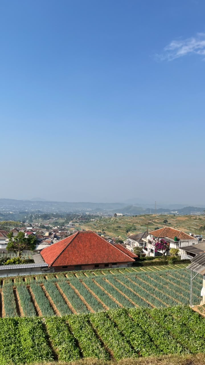 Area pertanian dataran tinggi Cianjur