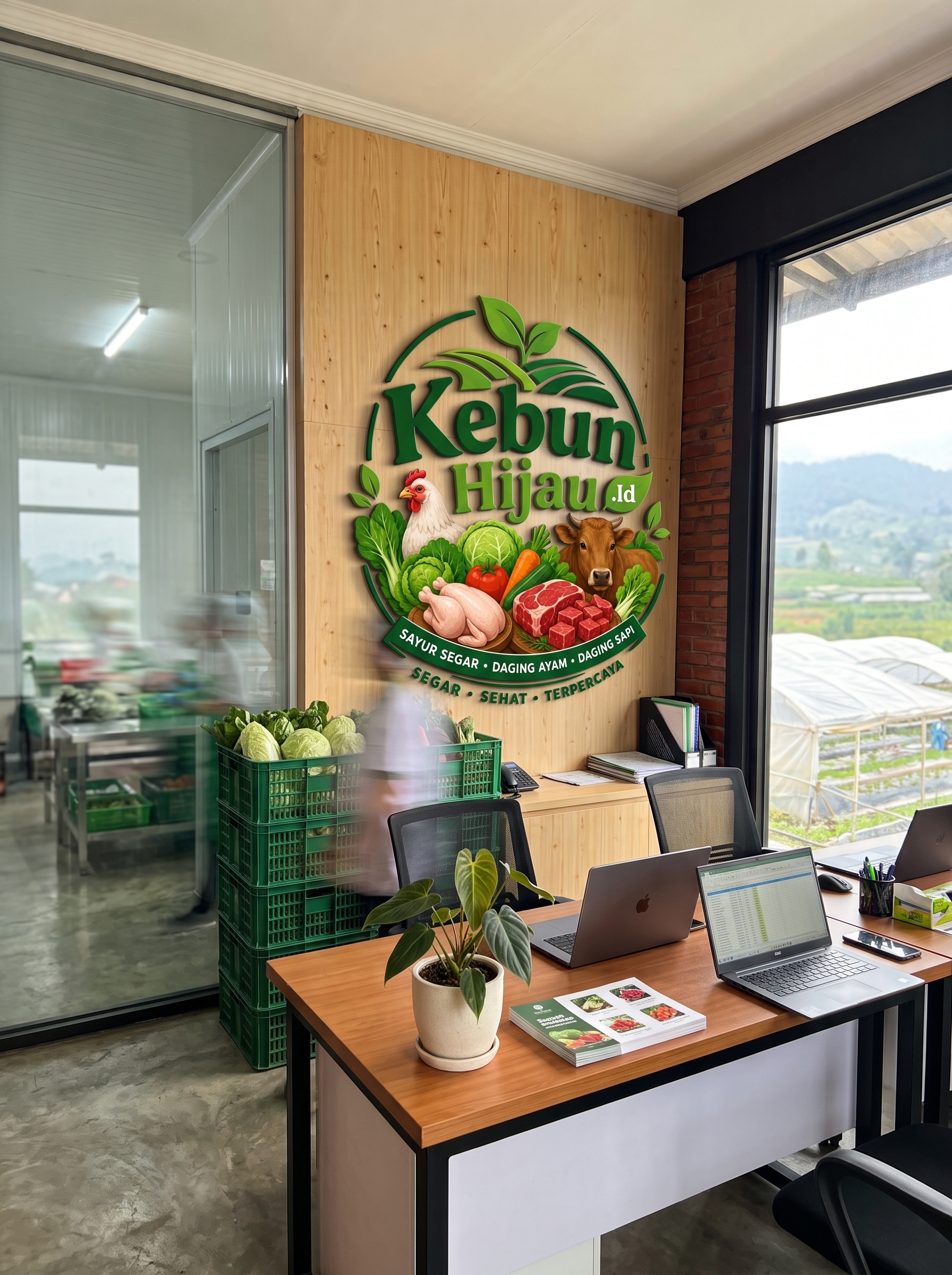 Kantor dan Gudang PT Kebun Lahan Hijau di Cianjur